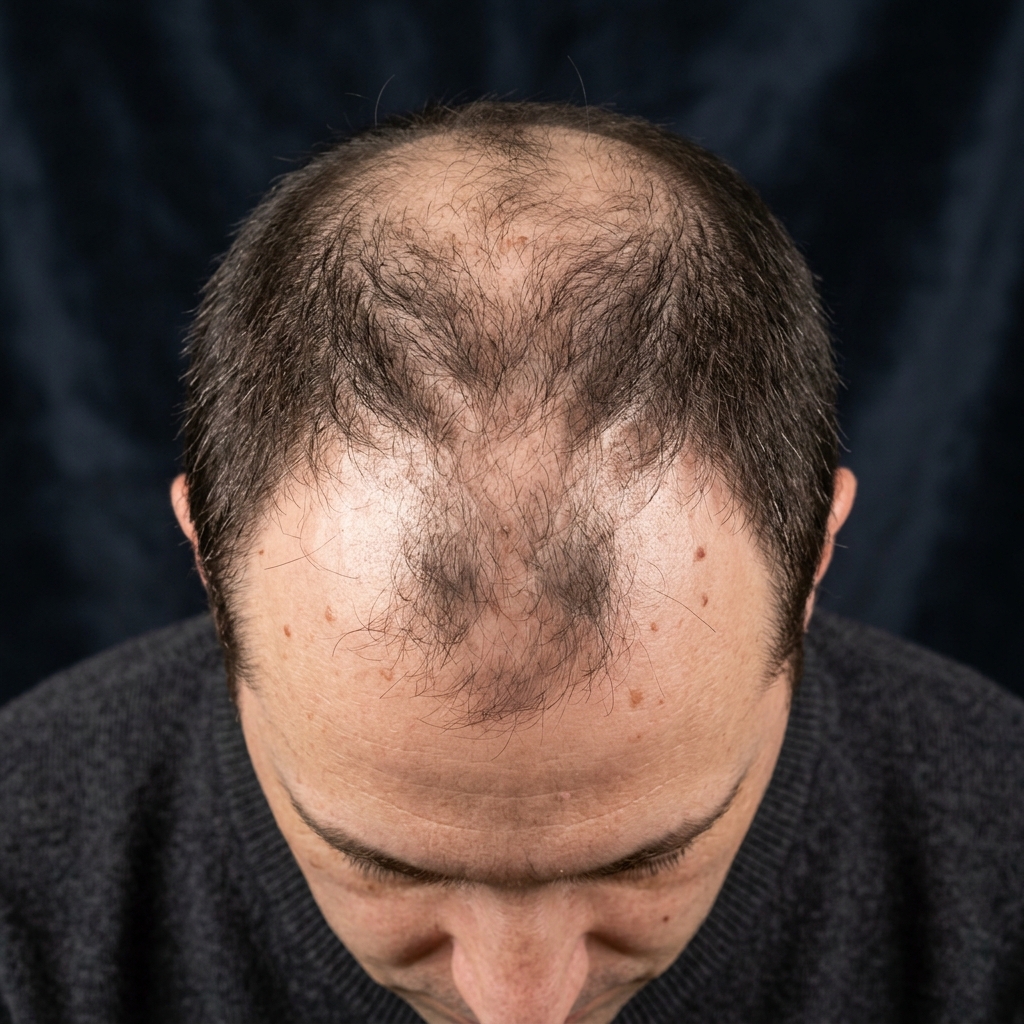 Before Glorience Treatment - Hair Thinning